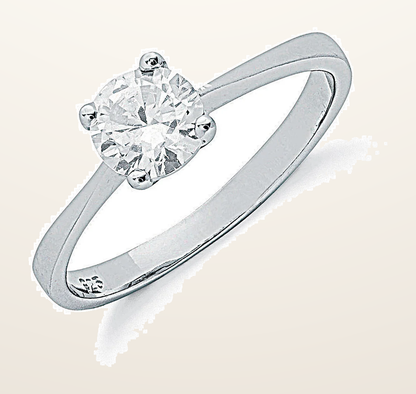 IT_ROLE:detail_crop | Silver Claw Set Cubic Zirconia Solitaire Ring