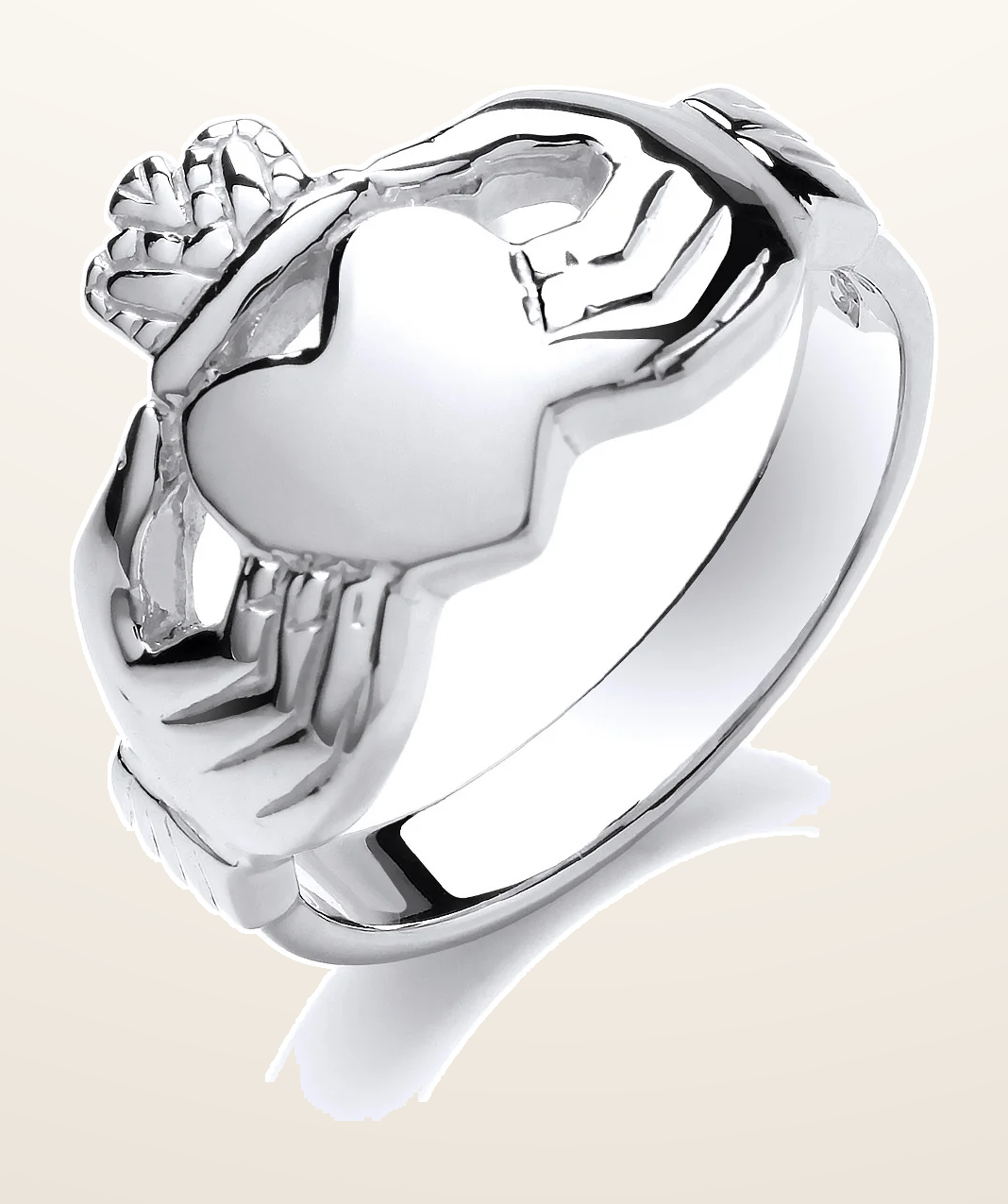 IT_ROLE:detail_crop | Silver Gents Claddagh Ring
