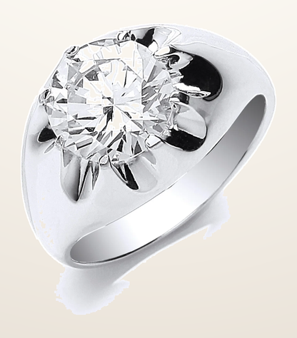 IT_ROLE:detail_crop | Silver Gents S/S Cubic Zirconia Ring