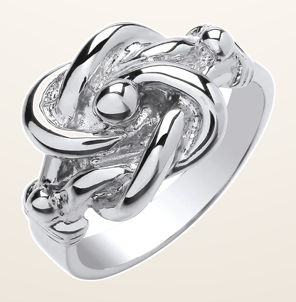 IT_ROLE:detail_crop | Silver Knot Ring