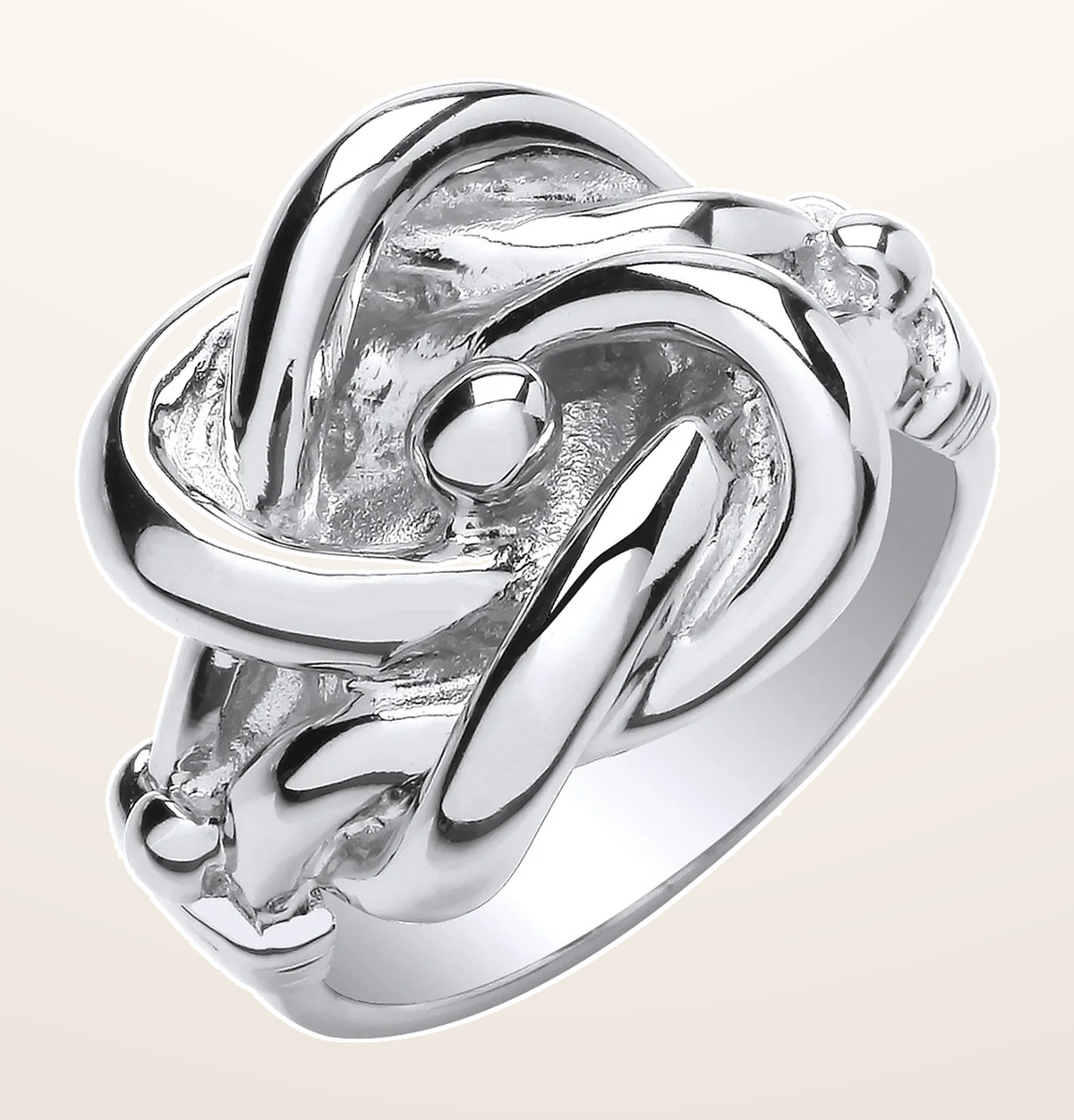 IT_ROLE:detail_crop | Silver Large Knot Ring