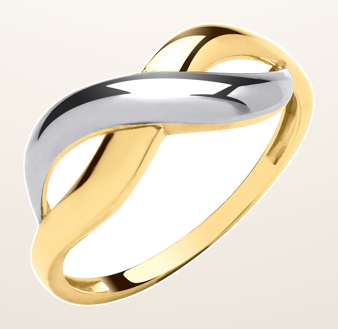 IT_ROLE:detail_crop | Yellow & White Gold Infinity Ring