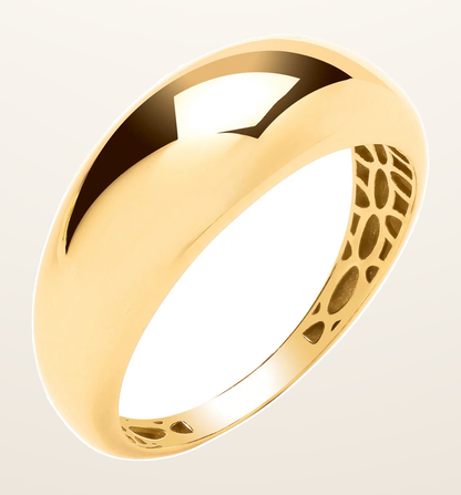 IT_ROLE:detail_crop | Yellow Gold Plain Dome Ladies Ring