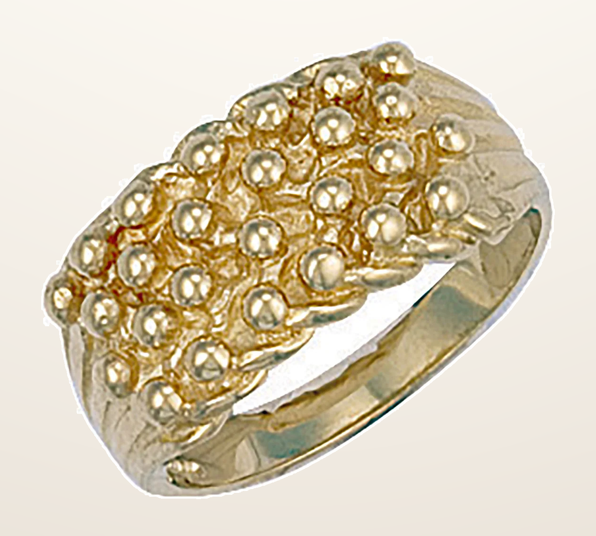 IT_ROLE:detail_crop | Yellow Gold Woven Back 4 Row Keeper Ring