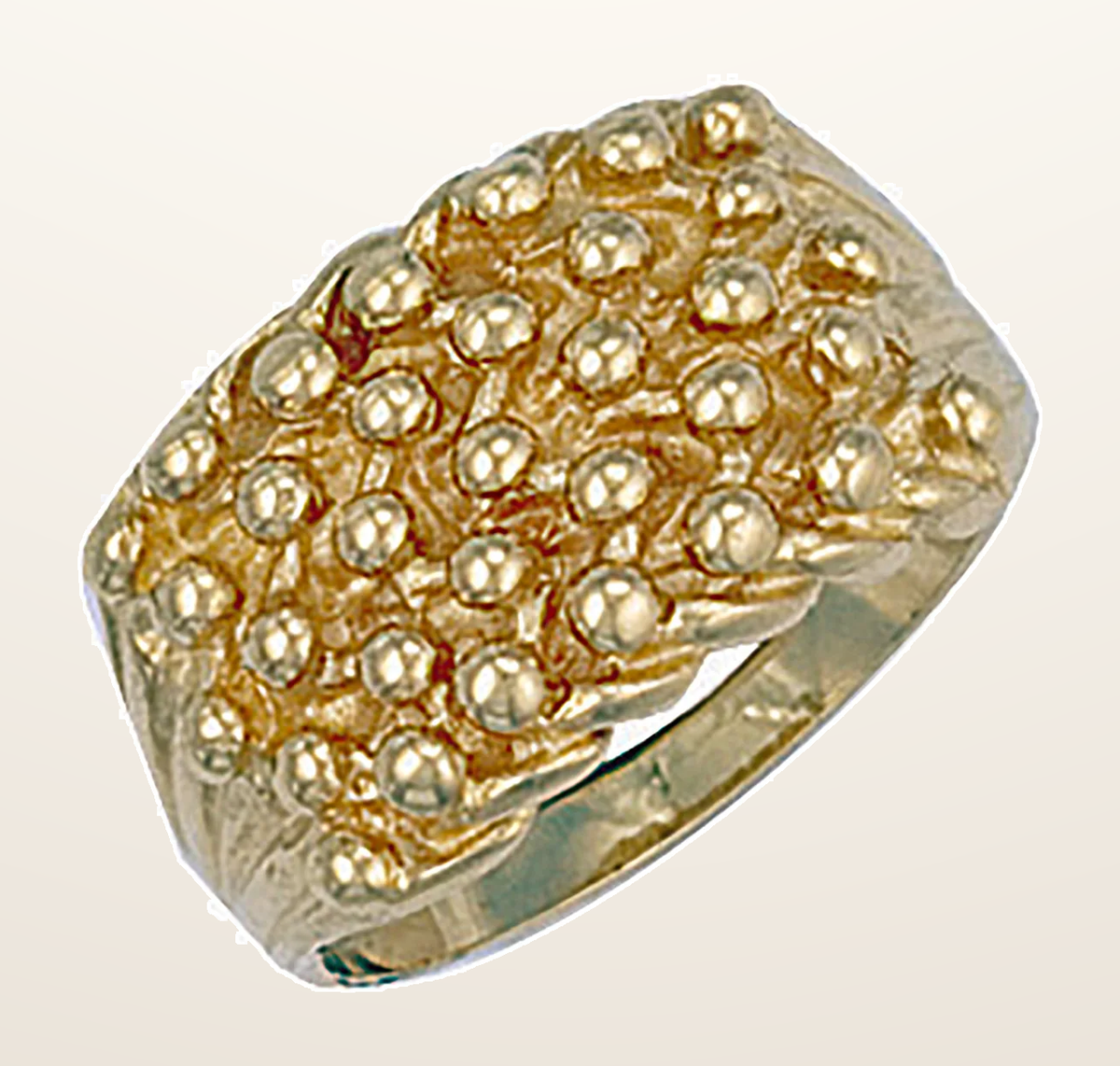 IT_ROLE:detail_crop | Yellow Gold Woven Back 5 Row Keeper Ring