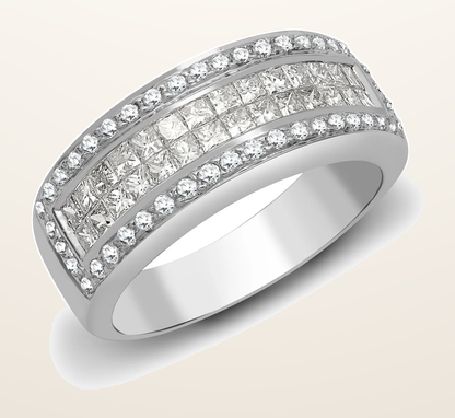 IT_ROLE:detail_crop | 18ct White Gold Natural Diamond Ring