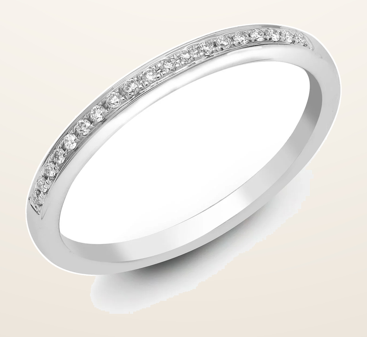 IT_ROLE:detail_crop | 18ct White Gold 10pt Pave Set Natural Diamond Eternity Ring