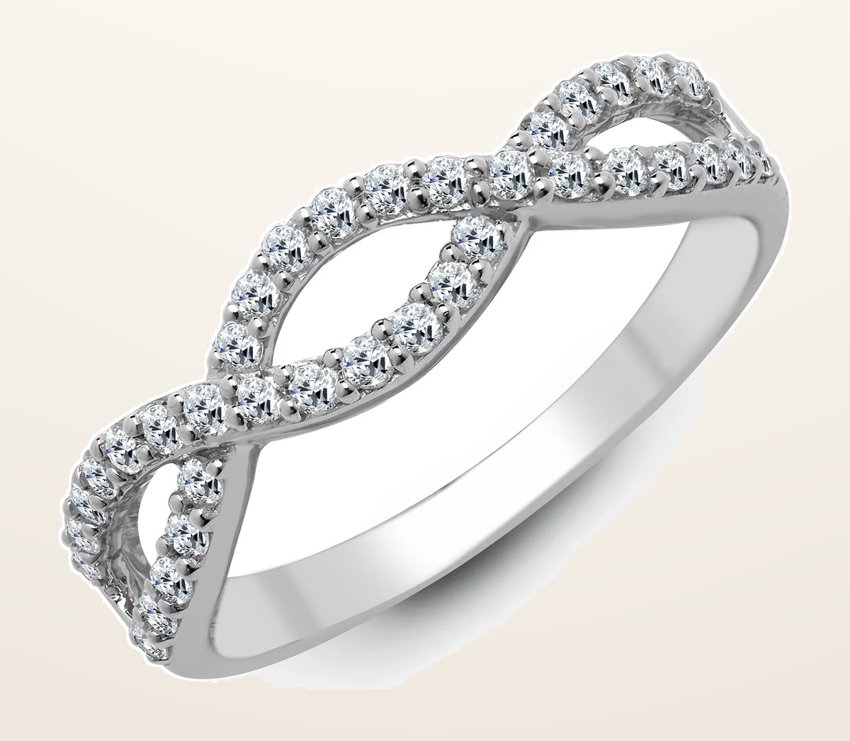 IT_ROLE:detail_crop | 18ct White 0.39ct Natural Diamond Ring