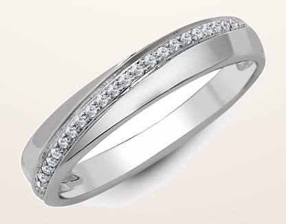 IT_ROLE:detail_crop | 18ct White 0.11ct Natural Diamond Ring