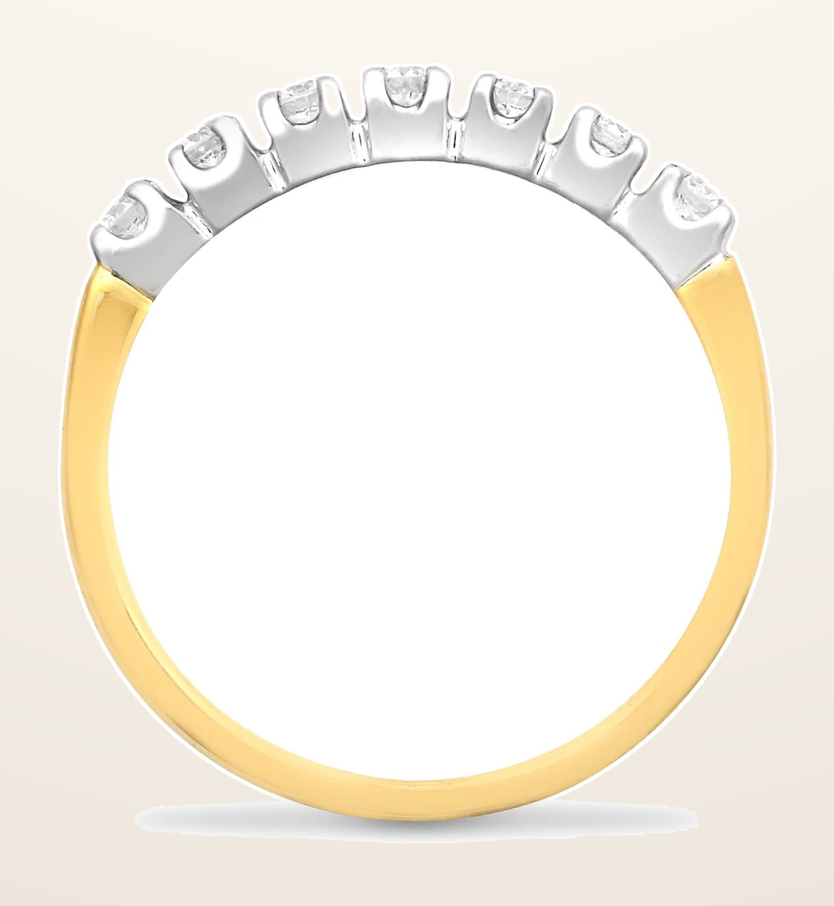 IT_ROLE:detail_crop | 9ct White Gold Natural Diamond 7 Stone Half Eternity Ring