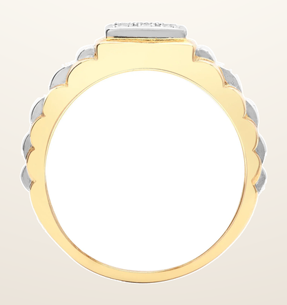 IT_ROLE:detail_crop | 9ct Yellow Gold Natural Diamond Ring