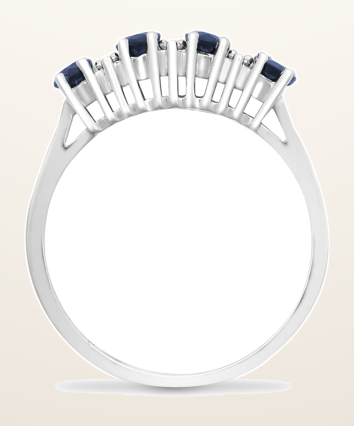 IT_ROLE:detail_crop | 9ct White Gold Natural Diamond 12pts & Sapphire 1.05ct Ring