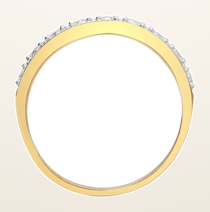 IT_ROLE:detail_crop | 9ct Yellow Gold Half Eternity Natural Diamond Ring