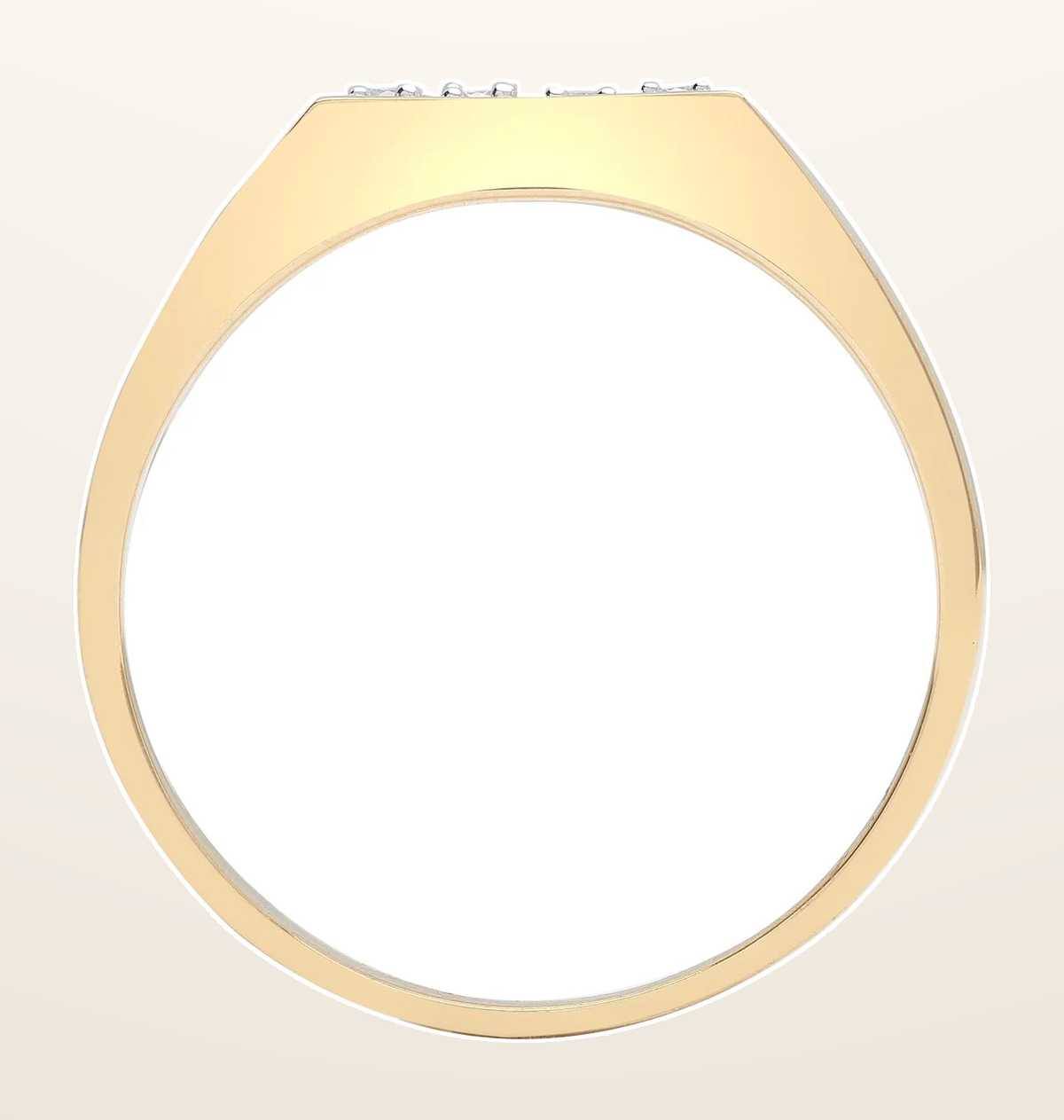 IT_ROLE:detail_crop | 9ct Yellow Gold Gents Natural Diamond Ring