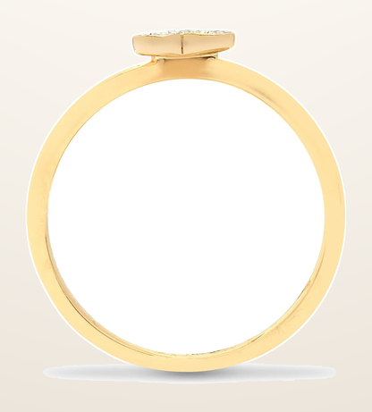IT_ROLE:detail_crop | 9ct Yellow 7pts Natural Diamond Heart Ring