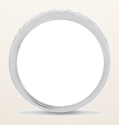 IT_ROLE:detail_crop | 9ct White 0.50 Natural Diamond Greek Key Style Ring