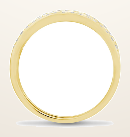 IT_ROLE:detail_crop | 9ct Yellow 0.50 Natural Diamond Greek Key Style Ring
