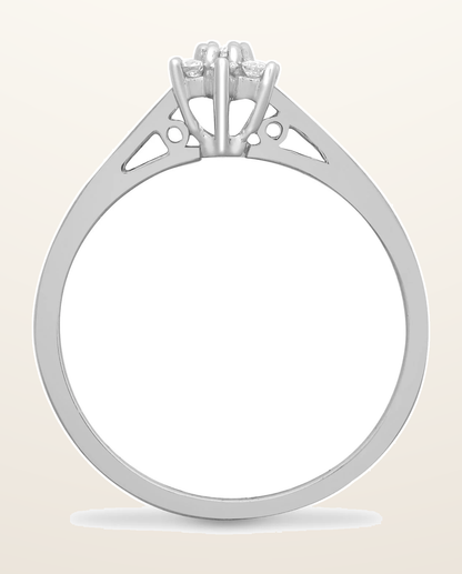 IT_ROLE:detail_crop | 9ct White 10pts Natural Diamond Ring