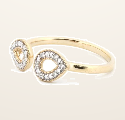 IT_ROLE:detail_crop | 9ct Yellow 0.06ct Natural Diamond Ring