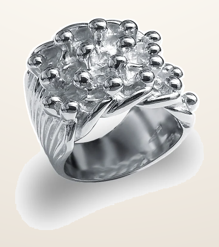 IT_ROLE:detail_crop | 925 Silver Four Row Keeper Ring