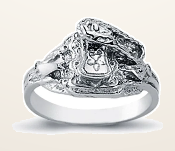 IT_ROLE:detail_crop | 925 Silver Childs Saddle Ring