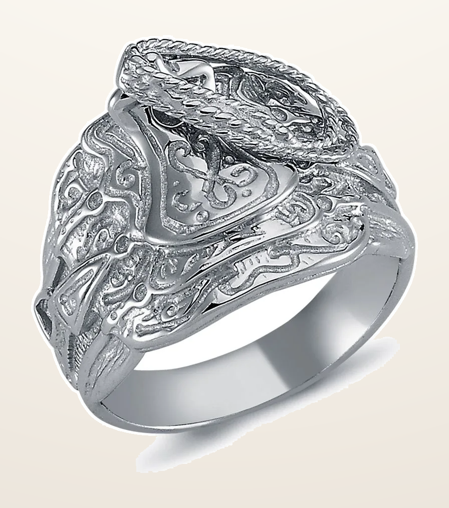 IT_ROLE:detail_crop | 925 Silver Saddle Ring