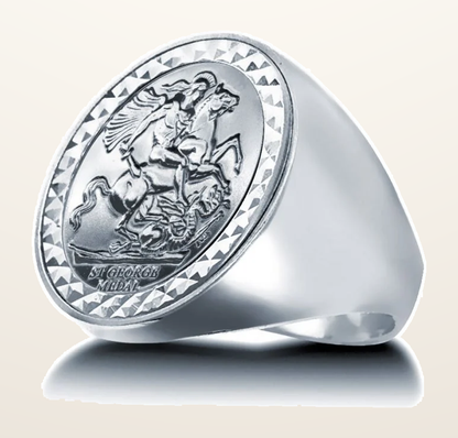 IT_ROLE:detail_crop | 925 Silver Full Sovereign Ring