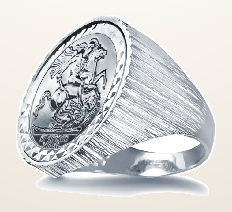 IT_ROLE:detail_crop | 925 Silver Full Sovereign Ring