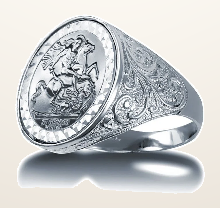 IT_ROLE:detail_crop | 925 Silver Full Sovereign Ring
