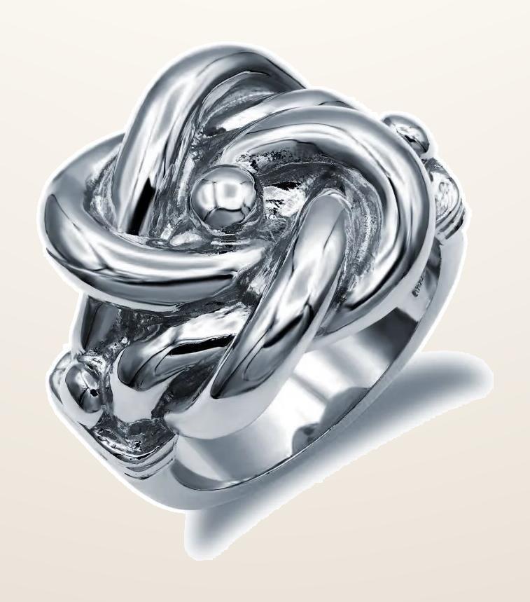 IT_ROLE:detail_crop | 925 Silver Knot Ring