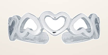 IT_ROLE:detail_crop | 925 Silver Heart Toe Ring