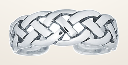 IT_ROLE:detail_crop | 925 Silver Weave Toe Ring
