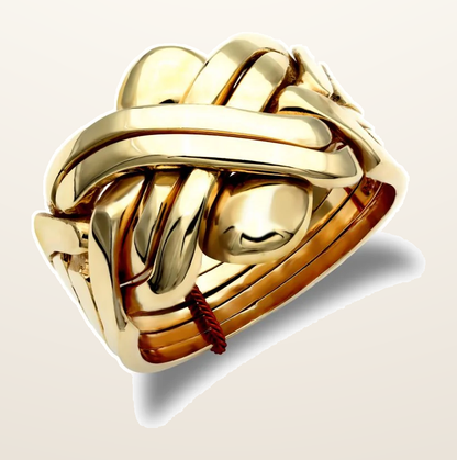 IT_ROLE:detail_crop | 9ct Yellow Gold 6 Piece Colour Puzzle Ring
