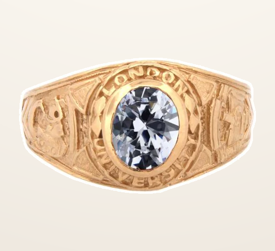 IT_ROLE:detail_crop | 9ct Yellow Gold Cubic Zirconia Stone College Ring