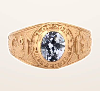 IT_ROLE:detail_crop | 9ct Yellow Gold Cubic Zirconia Stone College Ring