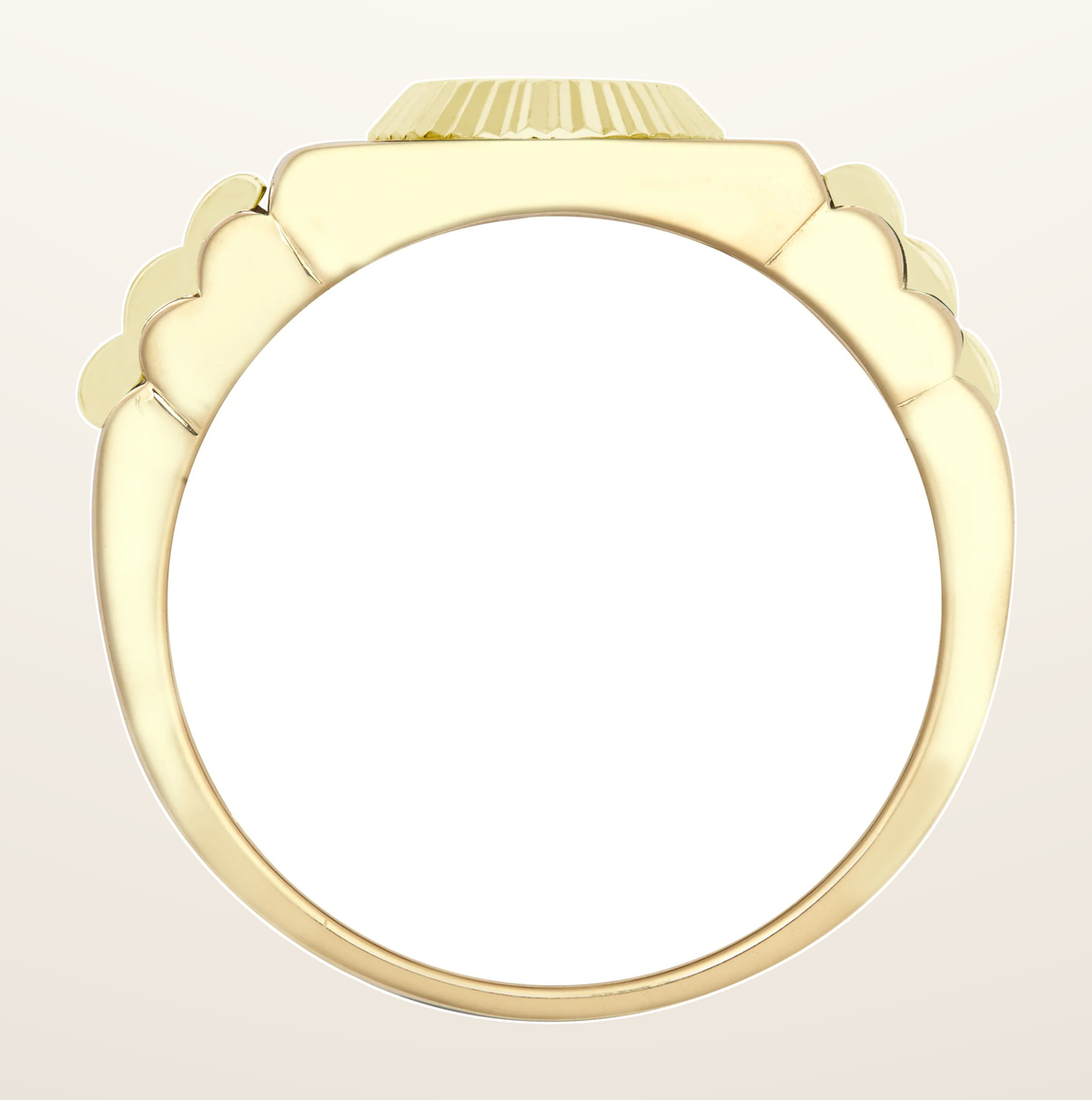 IT_ROLE:detail_crop | 9ct Yellow Gold Cubic Zirconia Set Watch Strap & Bezel Ring