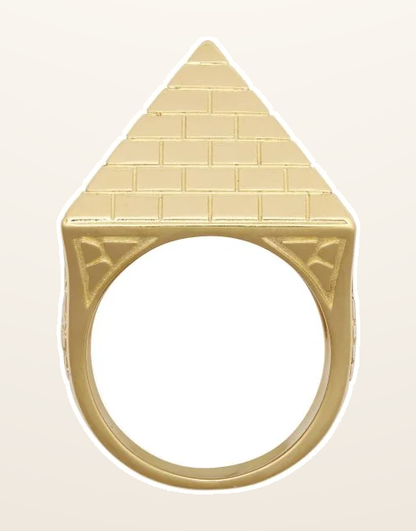 IT_ROLE:detail_crop | 9ct Yellow Gold 1.5 Ounce Pyramid Ring