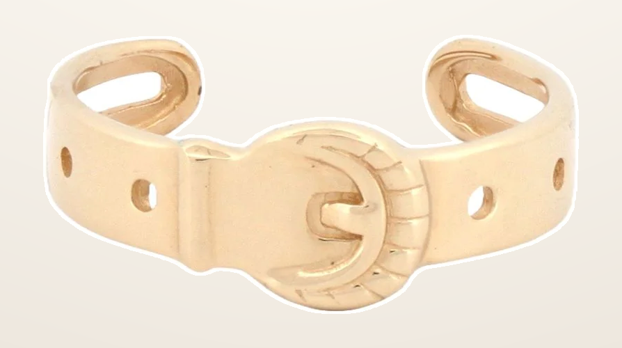IT_ROLE:detail_crop | 9ct Yellow buckle toe ring