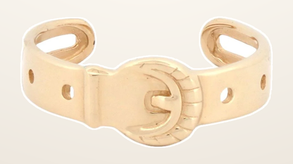 IT_ROLE:detail_crop | 9ct Yellow buckle toe ring
