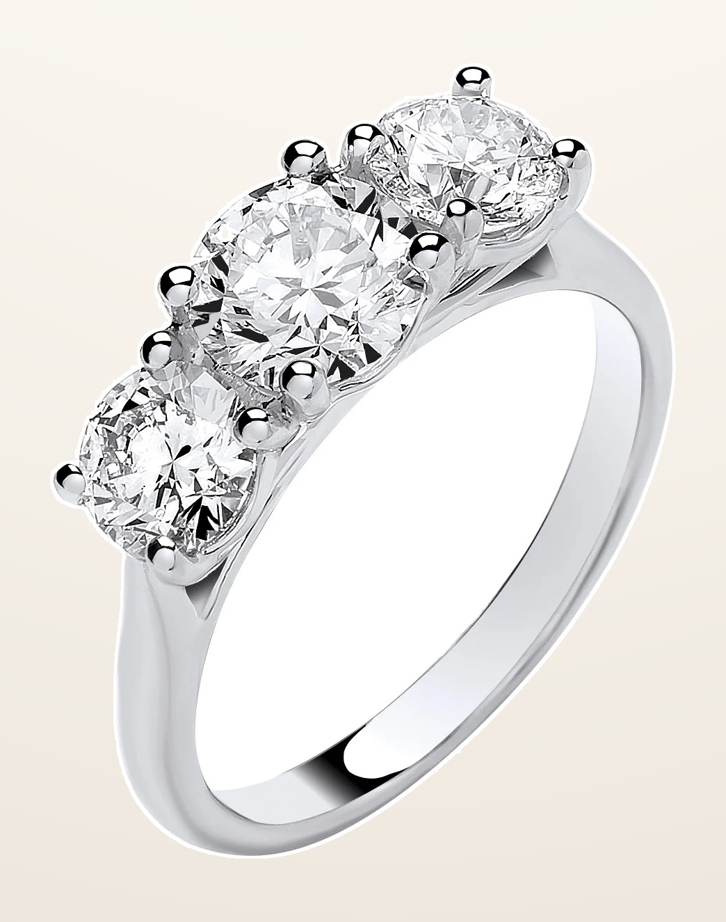 IT_ROLE:detail_crop | 9ct White Gold 2.00ctw Trilogy LAB GROWN Diamond Ring White GoldI Certified
