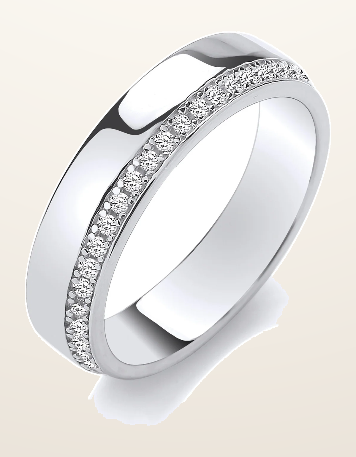 IT_ROLE:detail_crop | Three Quarter ET Ladies Silver Ring