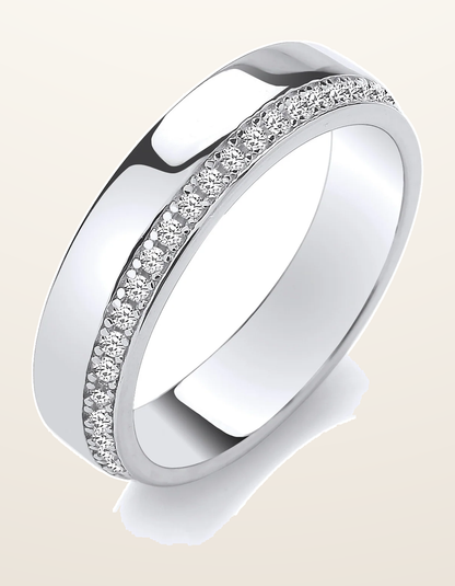 IT_ROLE:detail_crop | Three Quarter ET Ladies Silver Ring
