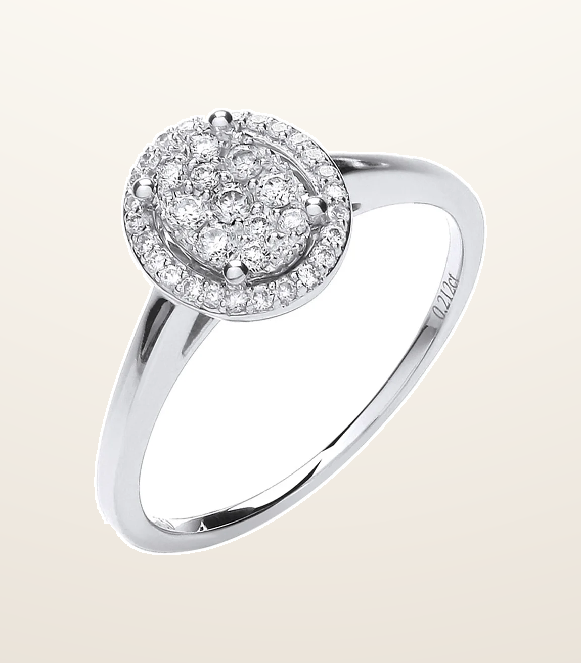 IT_ROLE:presentation_crop | 18ct White Gold 0.20ct Diamond Dress Ring
