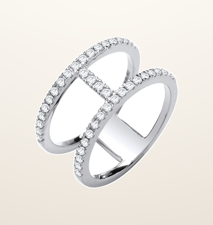 IT_ROLE:presentation_crop | 18ct White Gold 0.42ct Diamond Ring