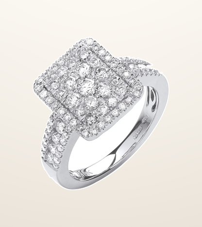 IT_ROLE:presentation_crop | 18ct White Gold 1.00ct Diamond Dress Ring