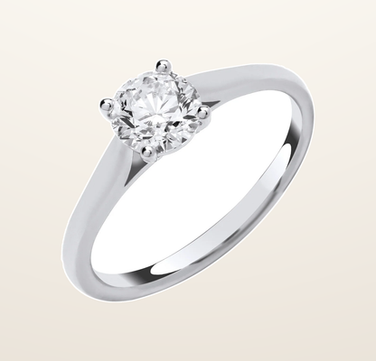 IT_ROLE:presentation_crop | 18ct White Gold 1.00ctw Solitaire LAB GROWN Diamond Ring IGI Certified