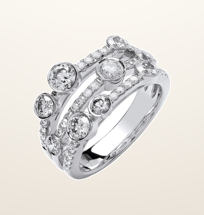 IT_ROLE:presentation_crop | 18ct White Gold 1.70ct GH-SI Diamond Dress Ring