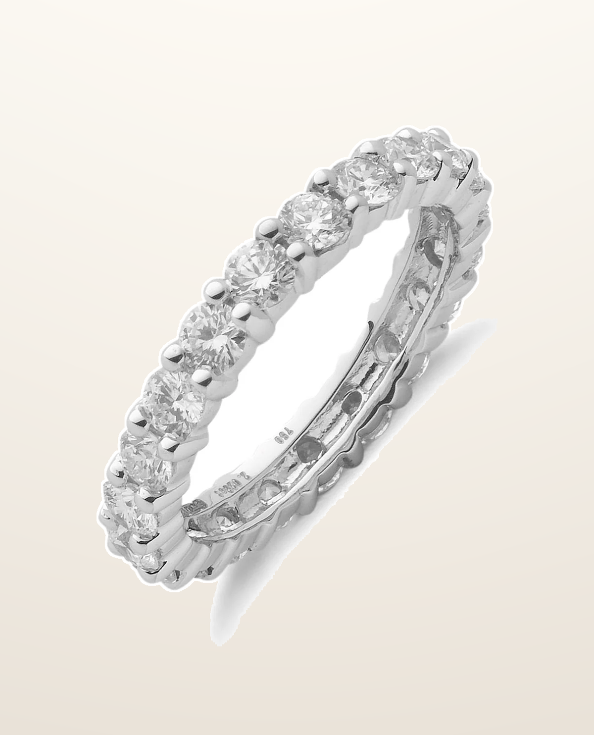 IT_ROLE:presentation_crop | 18ct White Gold 2.00ct Full Diamond Eternity Ring