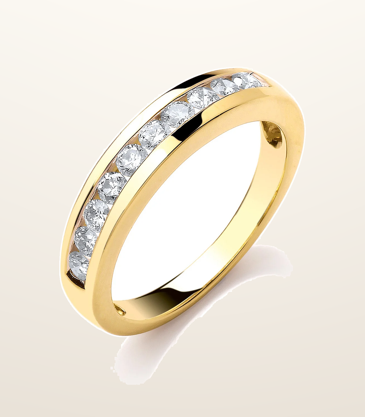 IT_ROLE:presentation_crop | 18ct Yellow Gold 0.50ctw Diamond Eternity Ring
