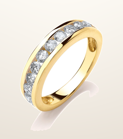 IT_ROLE:presentation_crop | 18ct Yellow Gold 0.75ctw Diamond Eternity Ring